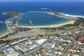 Gallery - aerial view of coffs harbour by hunter aerial photography services