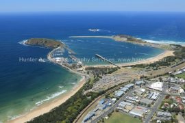 Gallery - aerial view of coffs harbour by hunter aerial photography services