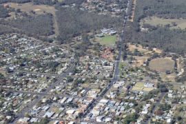 Gallery - aerial view of coonabarabran by hunter aerial photography services