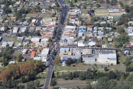 Gallery - aerial view of coonabarabran by hunter aerial photography services