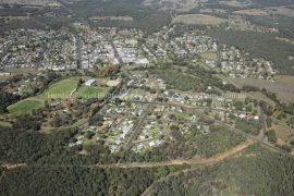 Gallery - aerial view of coonabarabran by hunter aerial photography services