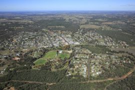 Gallery - aerial view of coonabarabran by hunter aerial photography services