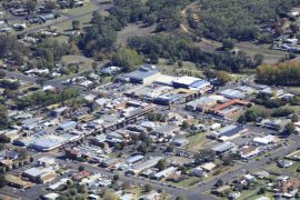 Gallery - aerial view of coonabarabran by hunter aerial photography services