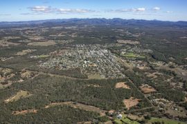 Gallery - aerial view of coonabarabran by hunter aerial photography services
