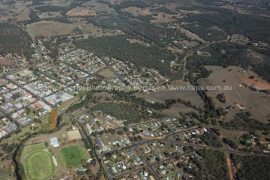 Gallery - aerial view of coonabarabran by hunter aerial photography services
