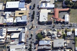 Gallery - aerial view of coonabarabran by hunter aerial photography services