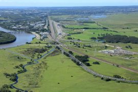 Gallery - aerial view of hexham newscastle by hunter aerial photography services