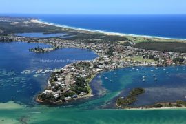 Gallery - aerial view of lake macquarie by hunter aerial photography services
