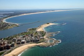Gallery - aerial view of newcastle coastal by hunter aerial photography services