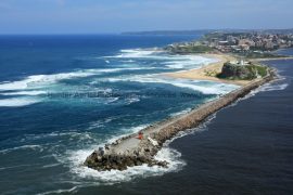 Gallery - aerial view of newcastle coastal by hunter aerial photography services