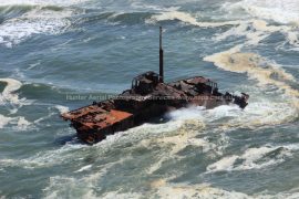 Gallery - aerial looks of sygna stockton sunken ship by hunter aerial photography services
