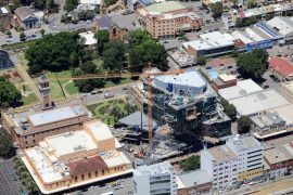 Gallery - university of newcastle aerial view by hunter aerial photography services