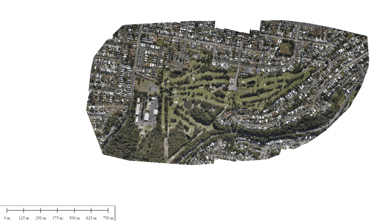 Orthomosaic – Merewether Golf Club Newcastle